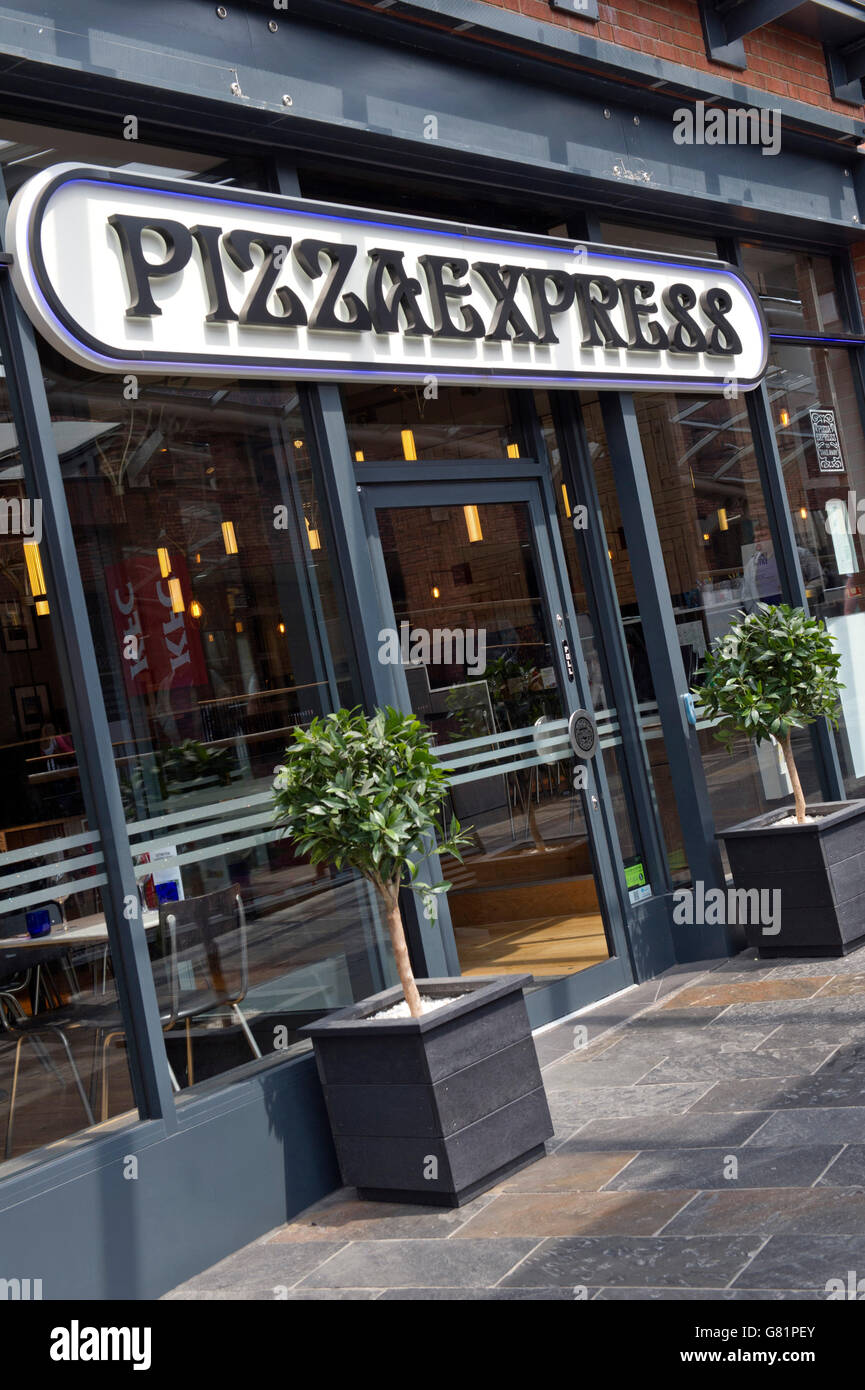 Cabot Circus, Pizzaexpress, Bristol, Royaume-Uni Banque D'Images