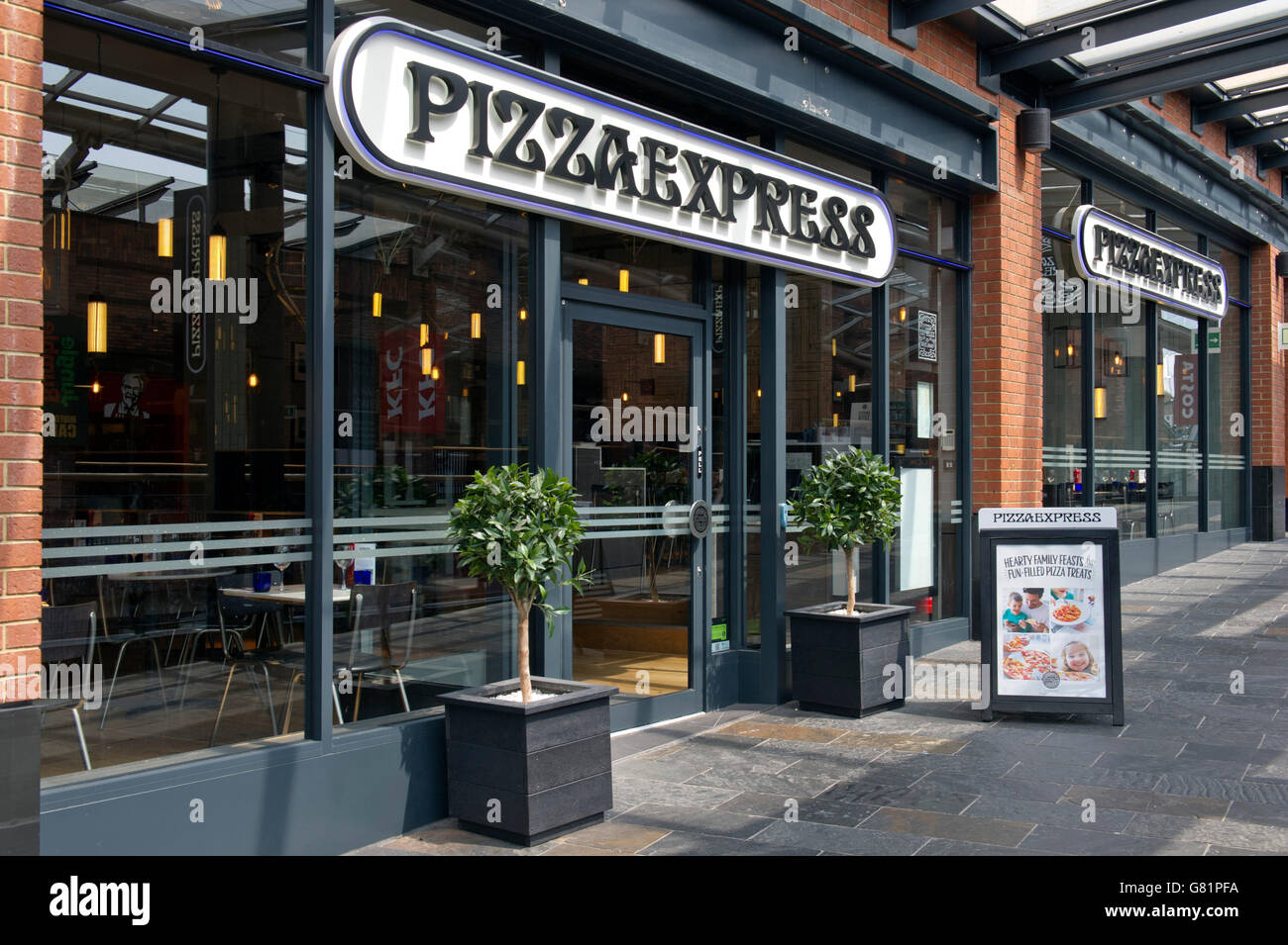 Cabot Circus, Pizzaexpress, Bristol, Royaume-Uni Banque D'Images