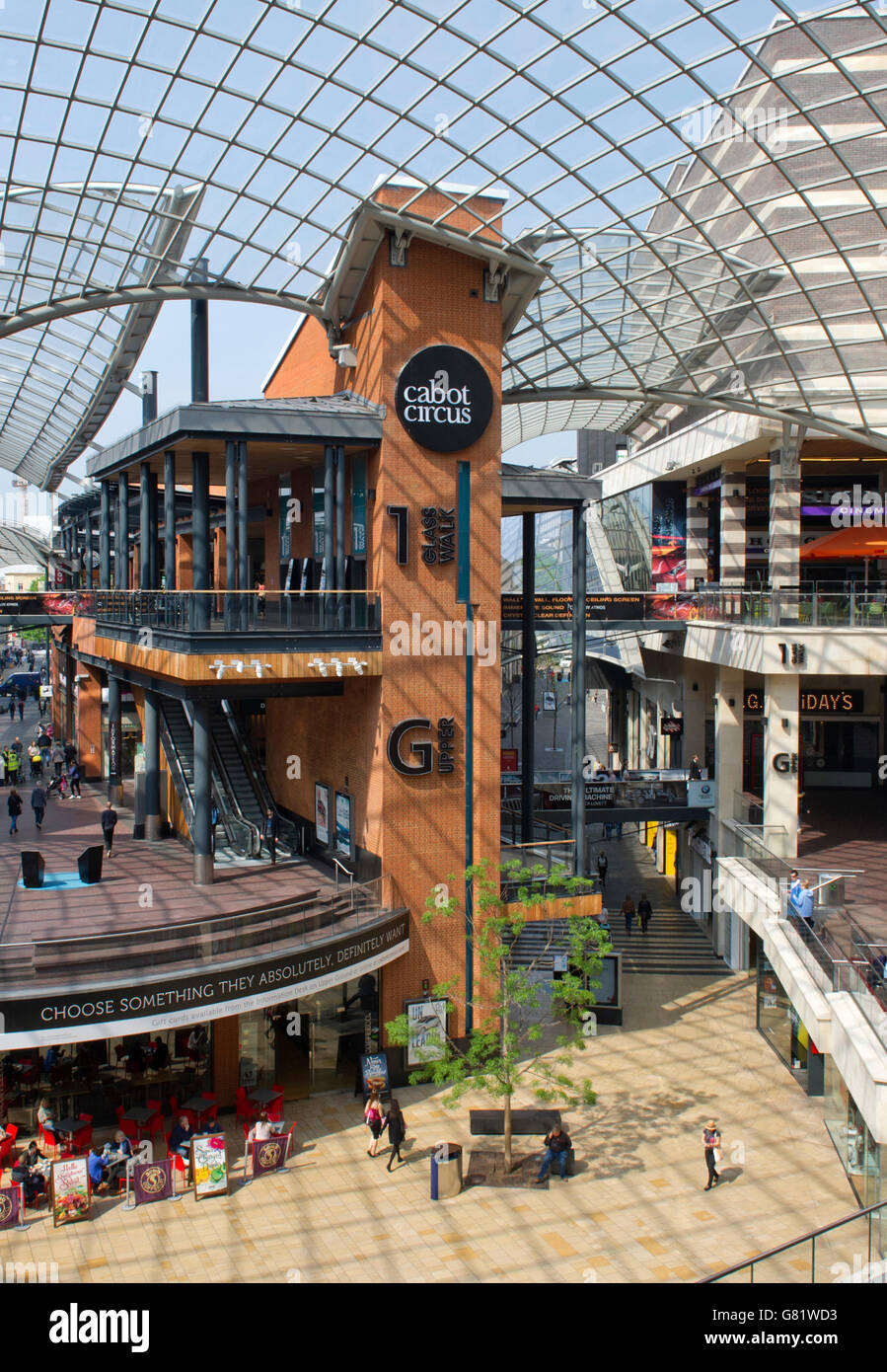 ,Cabot Circus Bristol un shopping mall dans le quartier de Broadmead. Un britannique Banque D'Images