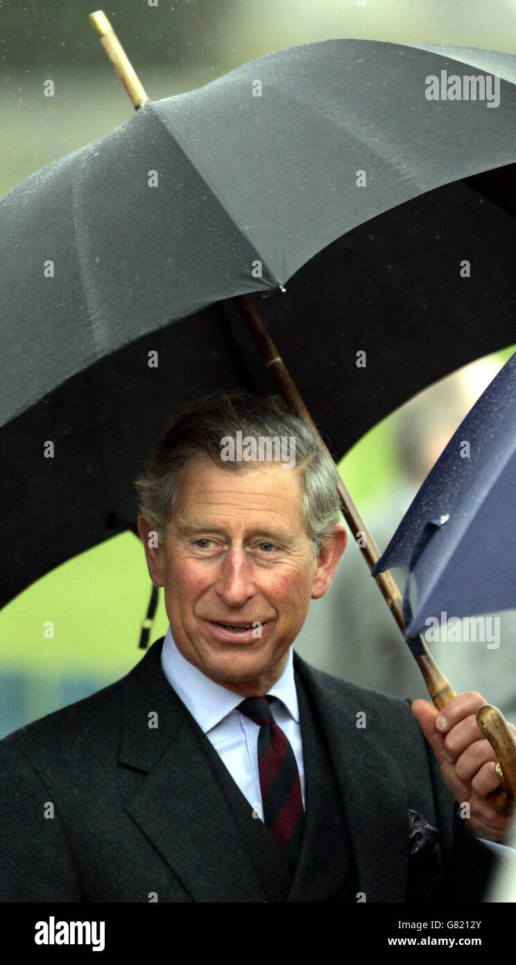 Duc et Duchesse de Rothesay ouvrir un parc de jeu - Ballater Banque D'Images