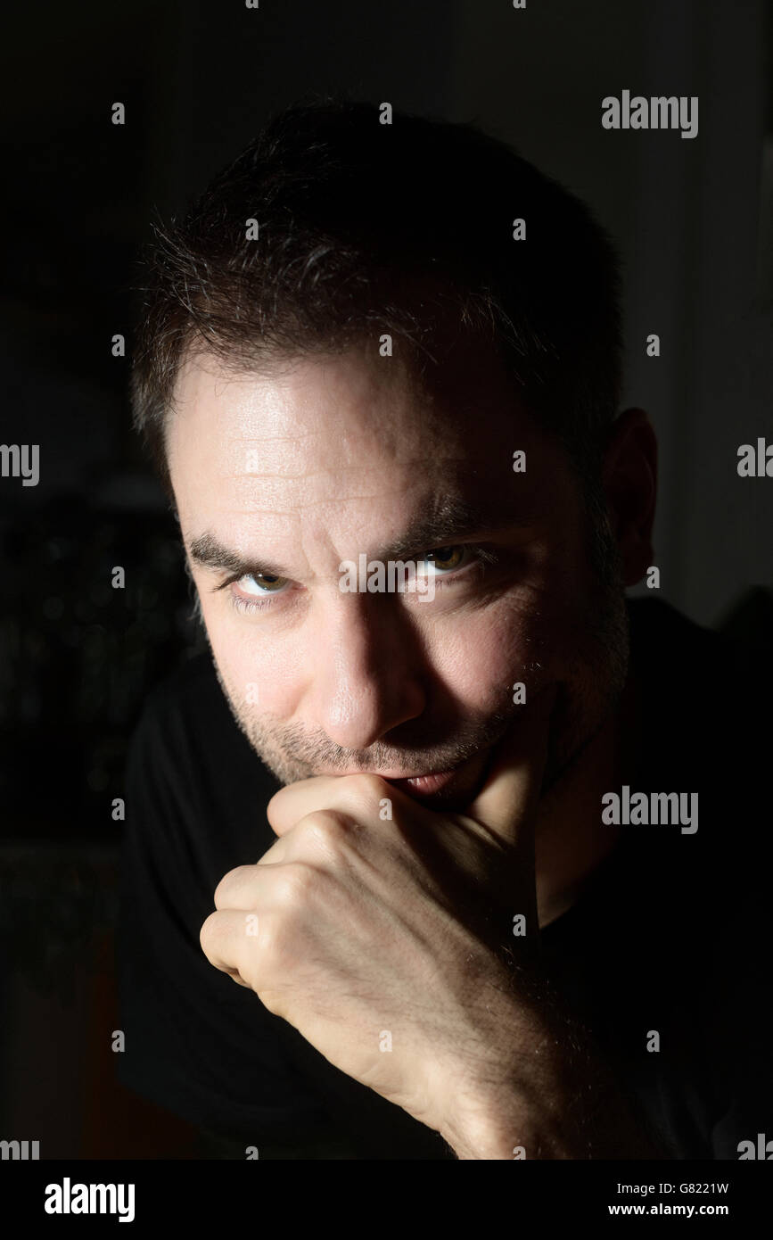 Portrait d'un homme-40 ans Banque D'Images