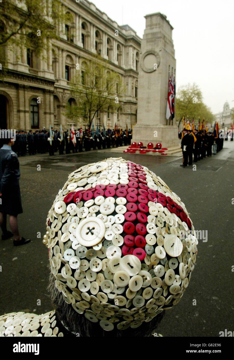 Le roi Harry Mayhead est en fête lors de la Parade organisée par le Société royale de St George Banque D'Images