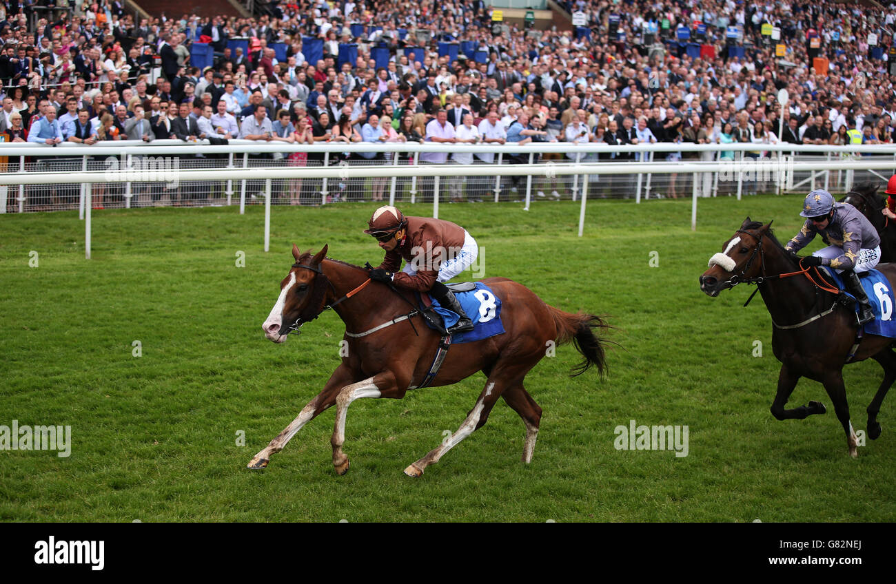 Les courses de chevaux - Hippodrome de York Banque D'Images