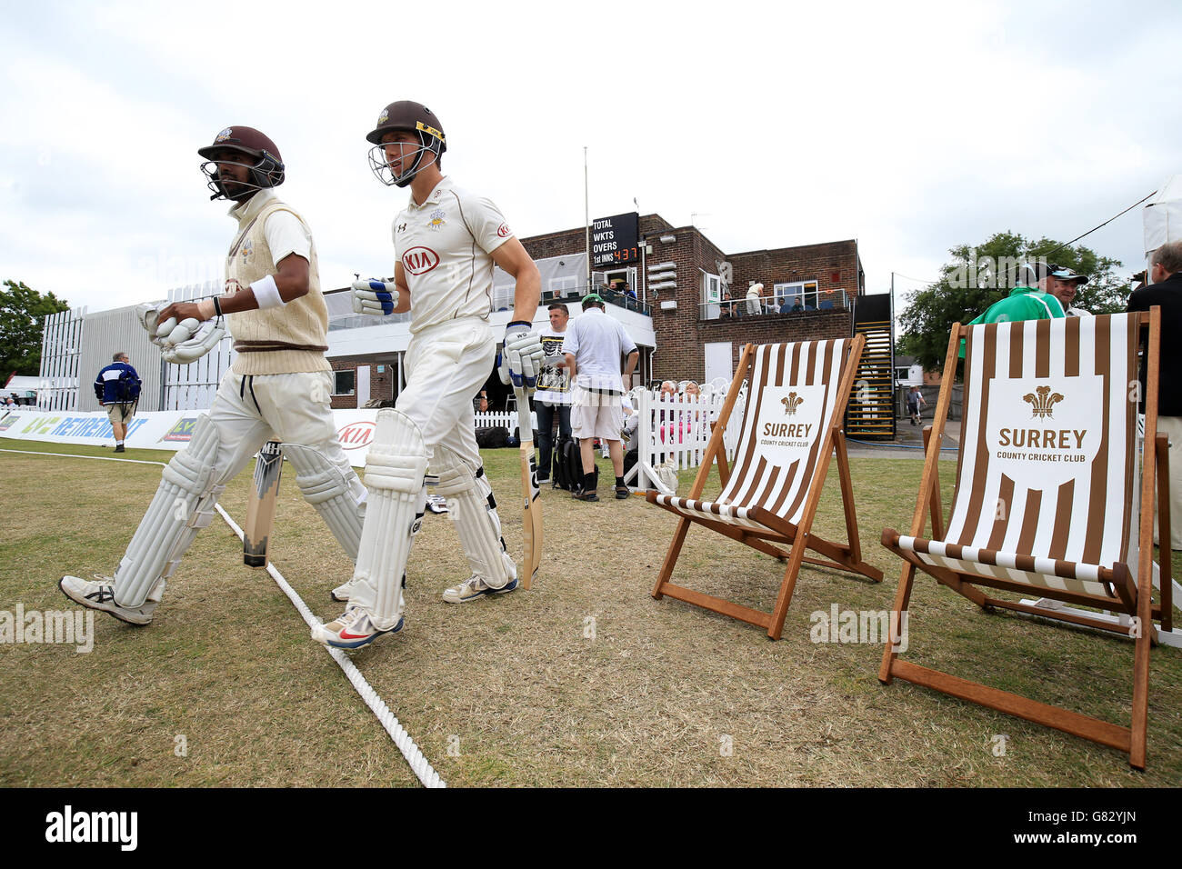 Cricket - LV = County Championship Division - Deux - Jour trois - Surrey v Glamorgan - Le terrain de sport Banque D'Images