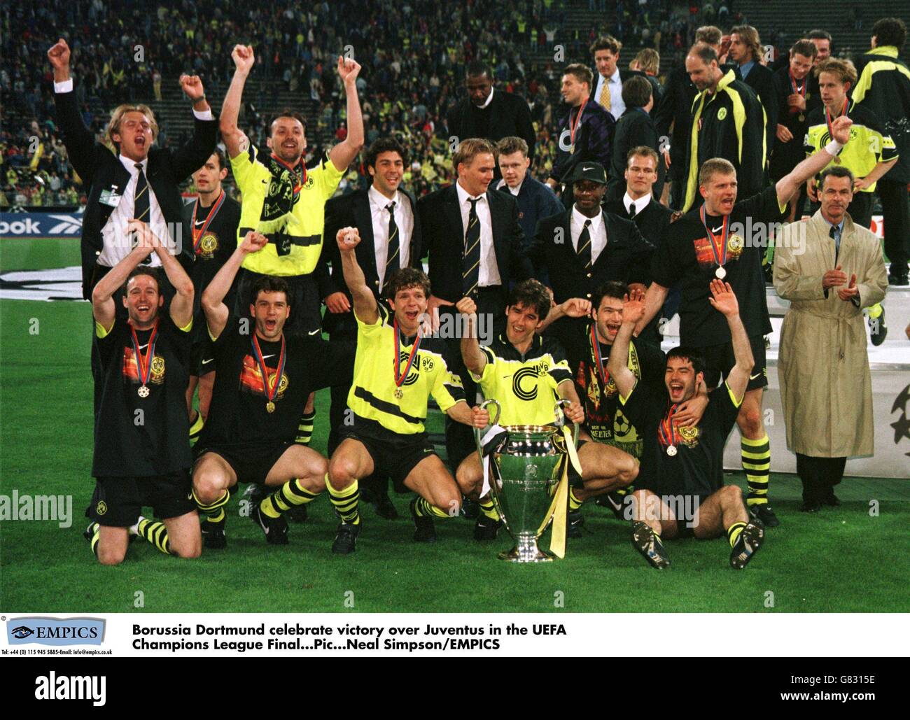 Football - Ligue des Champions - Finale Juventus v Borussia Dortmund - Stade Olympique, Munich Banque D'Images