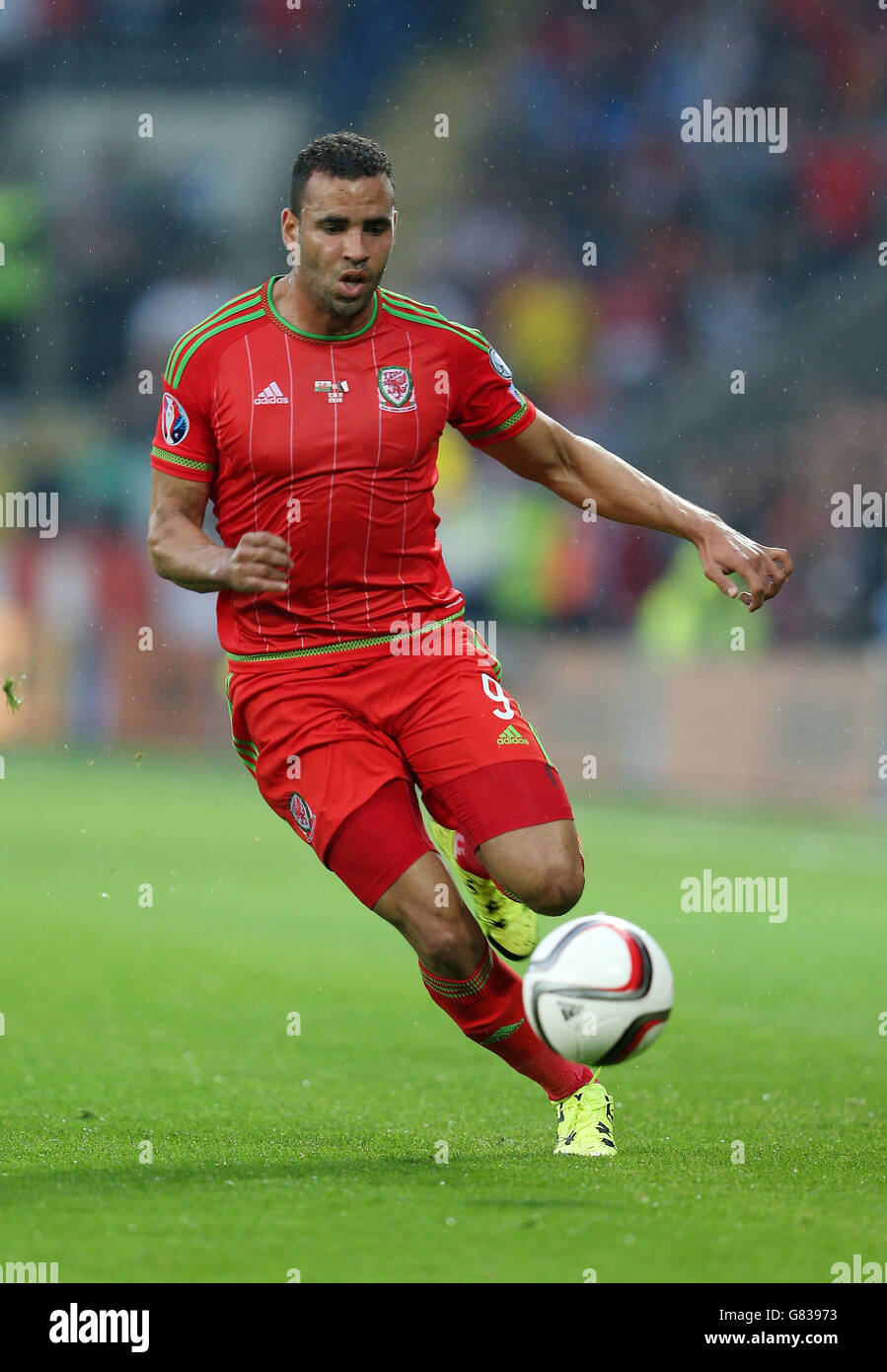 Soccer - Championnat d'Europe UEFA Qualifications - Groupe B - Pays de Galles / Belgique - Cardiff City Stadium Banque D'Images