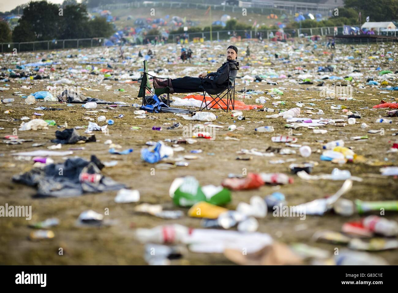 Glastonbury Festival 2015 - Suite Banque D'Images