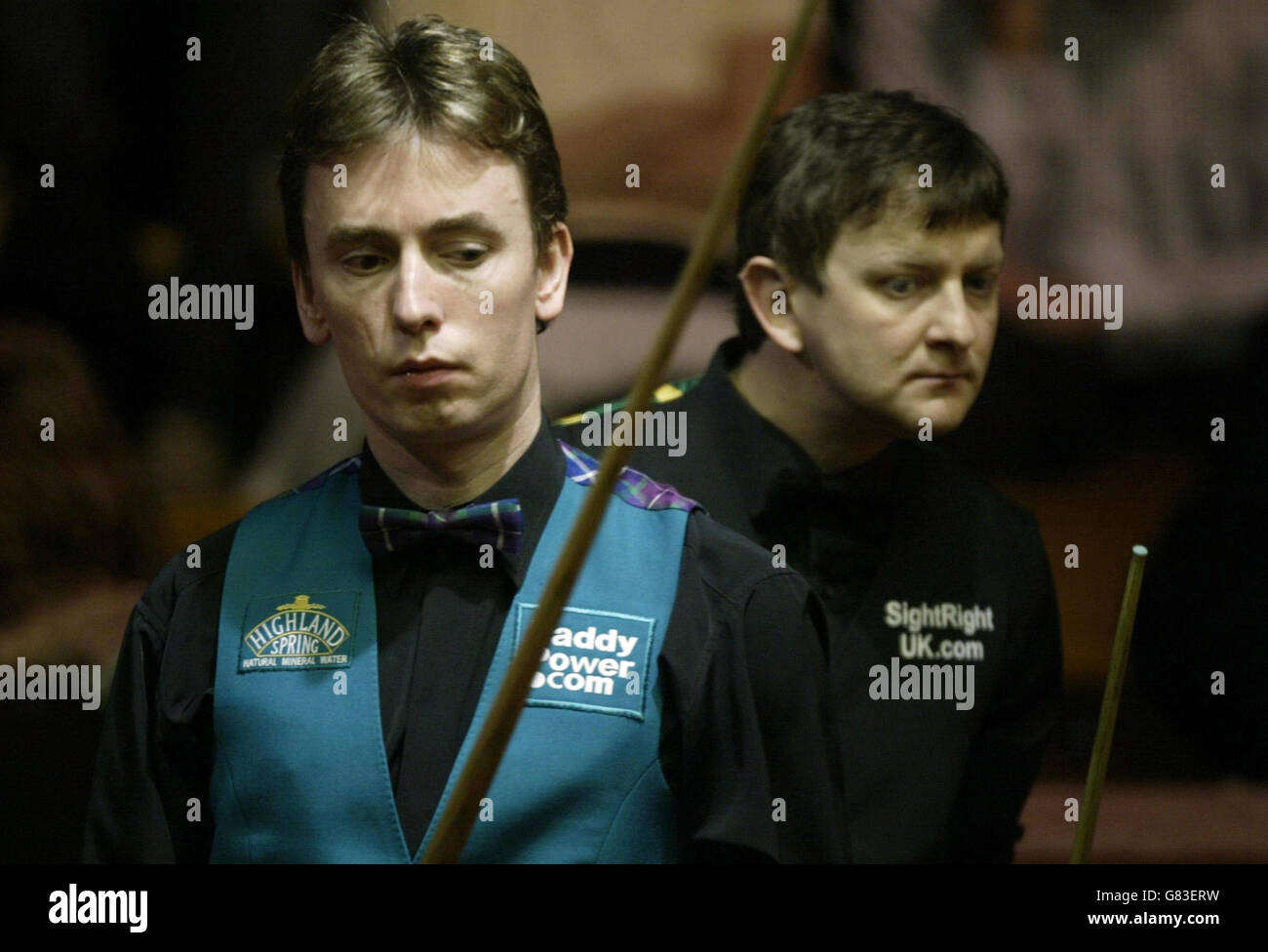 Snooker - Championnat du Monde 2005 de l'ambassade - Premier tour - Barry pincées v Ken Doherty - Le Creuset Banque D'Images