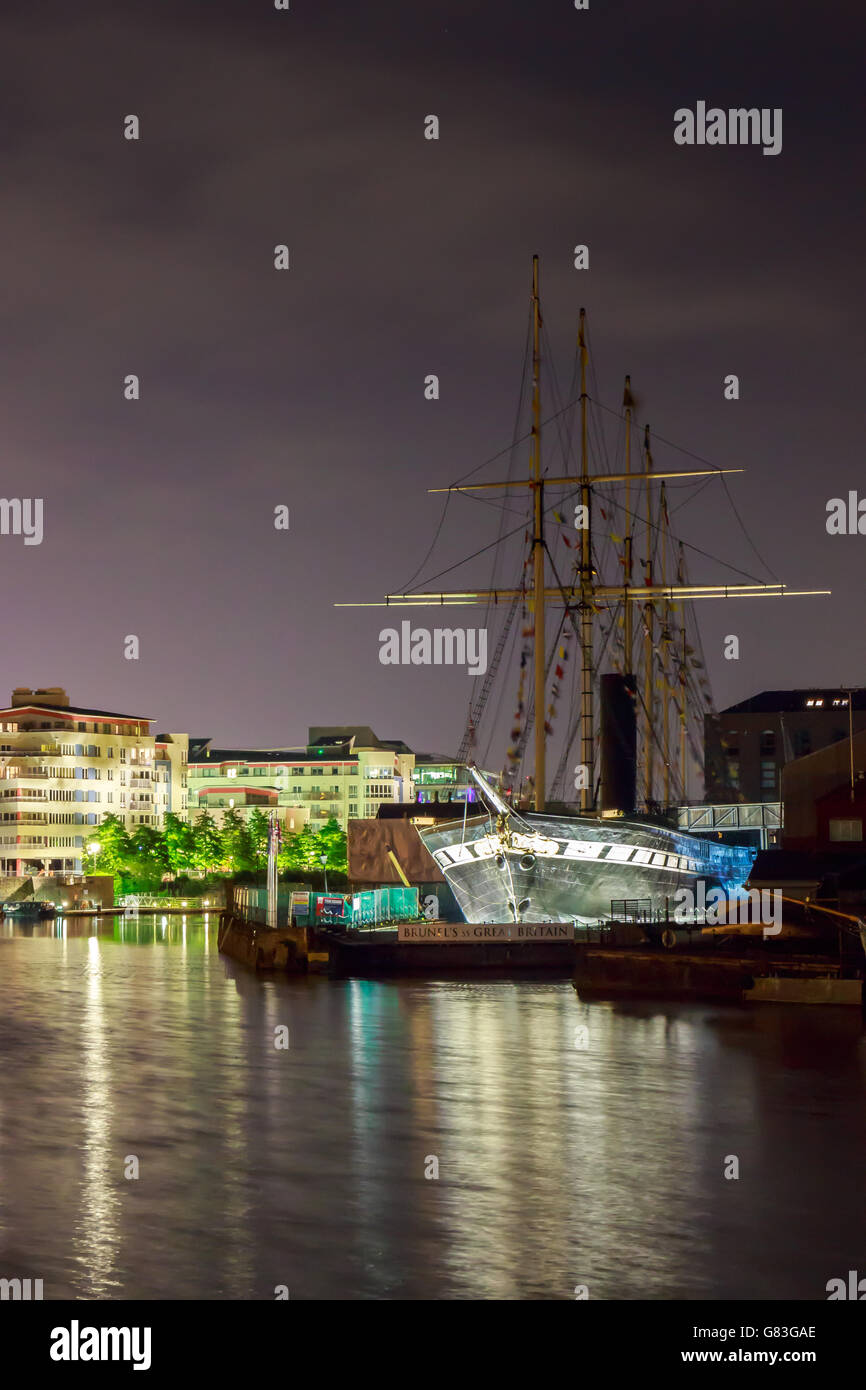 Ss Great Britain dans le port de bristol harbour uk Banque D'Images