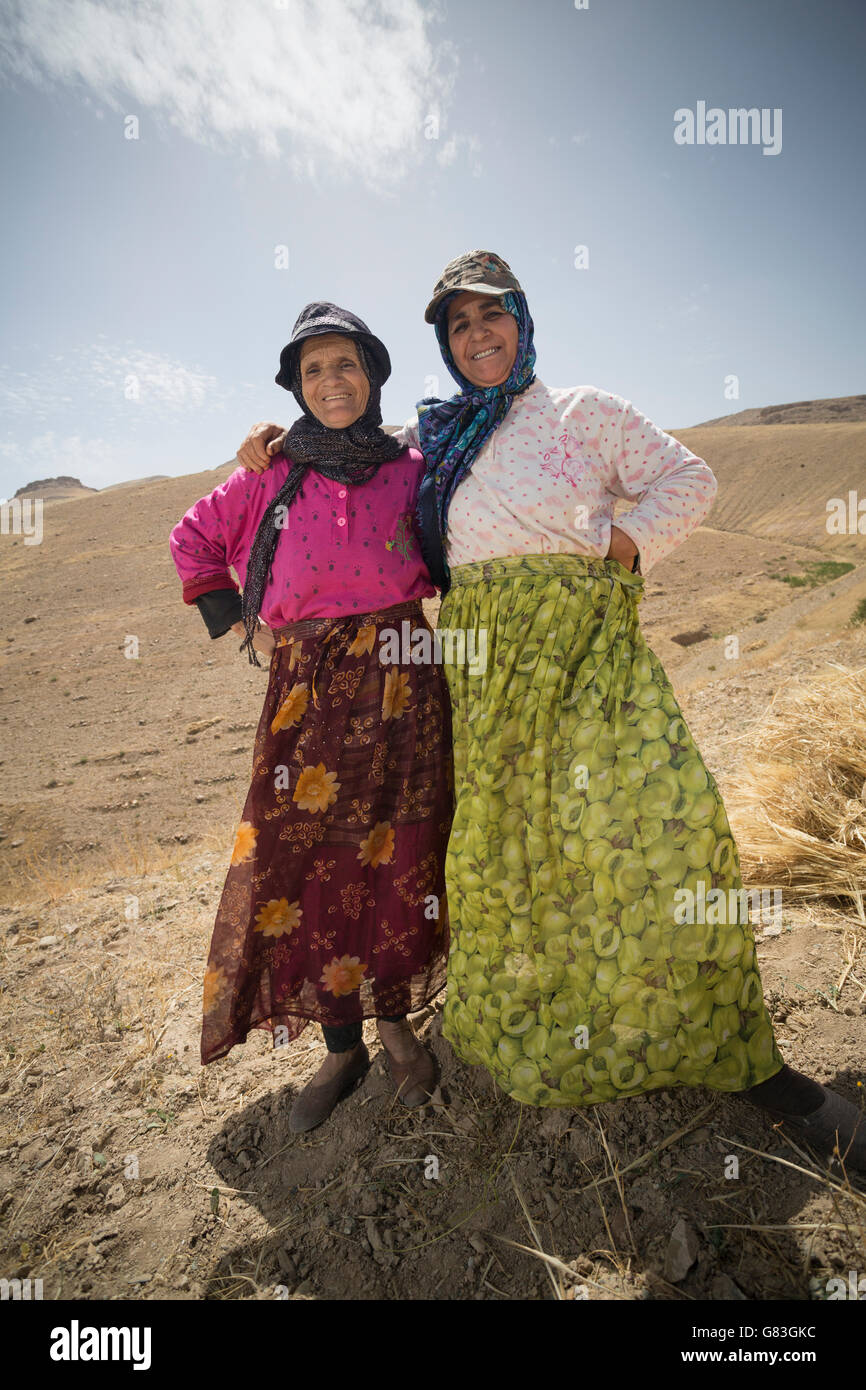 Les paysannes en Douirane, Maroc. Banque D'Images