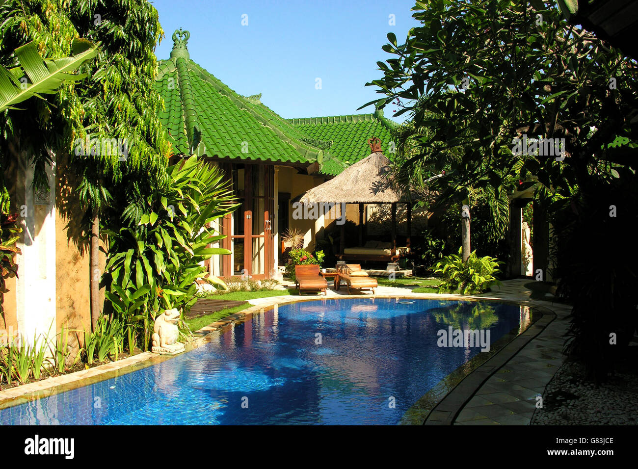 Chalet de Bali, Indonésie Photo Stock - Alamy