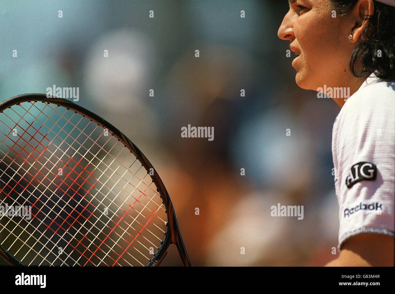 Tennis ....Tennis ouvert à la française.Arantxa Sanchez Vicario, Espagne  Photo Stock - Alamy