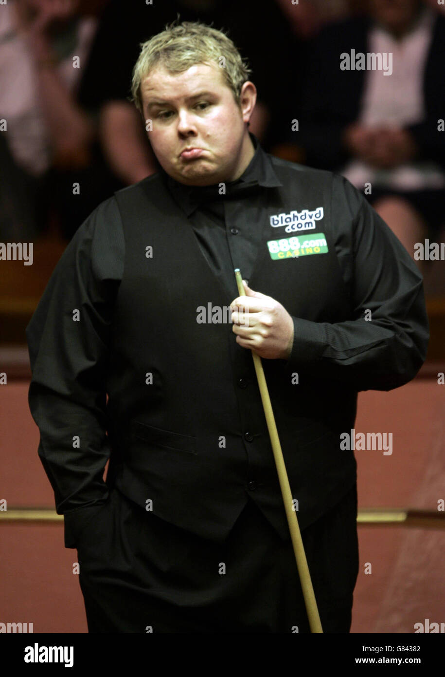 Snooker - Ambassade Championnat du monde 2005 - deuxième tour - Stephen Lee / Peter Ebdon - le Crucible.Stephen Lee. Banque D'Images