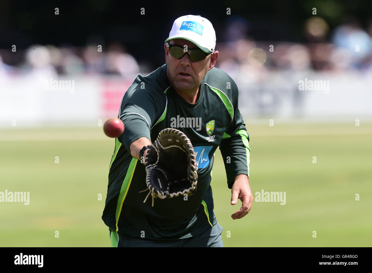 Cricket - Tour Match - deuxième jour - Kent v Australie - Spitfire Ground. Darren Lehmann, entraîneur de l'équipe de cricket de la nation australienne. Banque D'Images