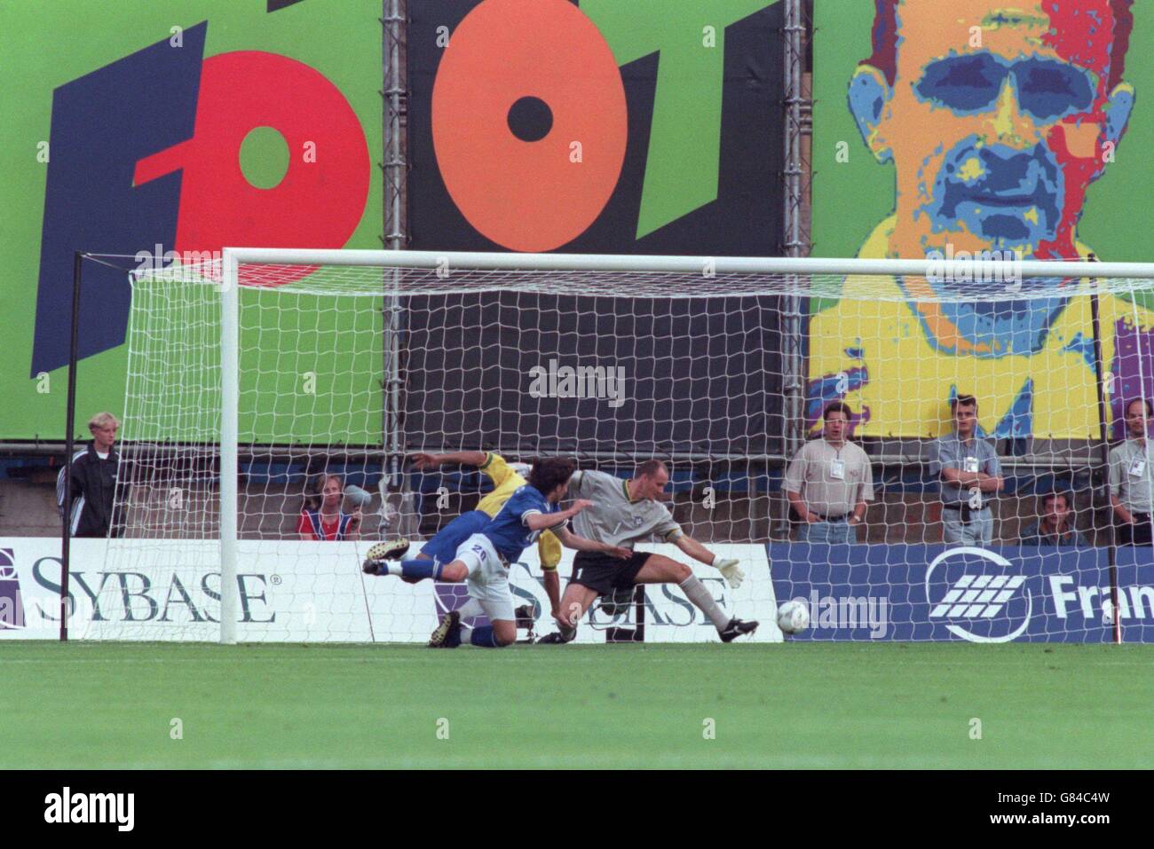 Le Tournoi tournoi du football - Italie / Brésil Banque D'Images