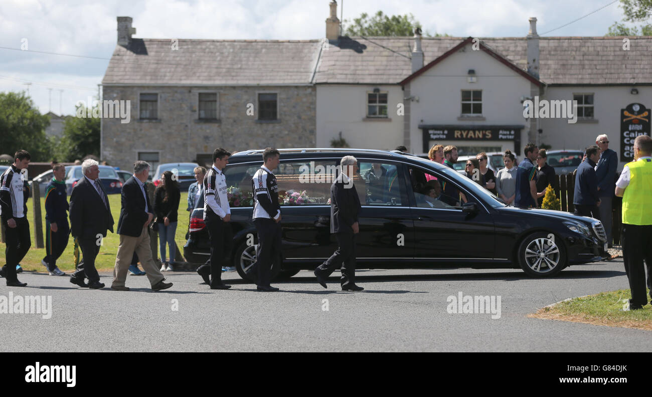 Lorna Carty funeral Banque D'Images