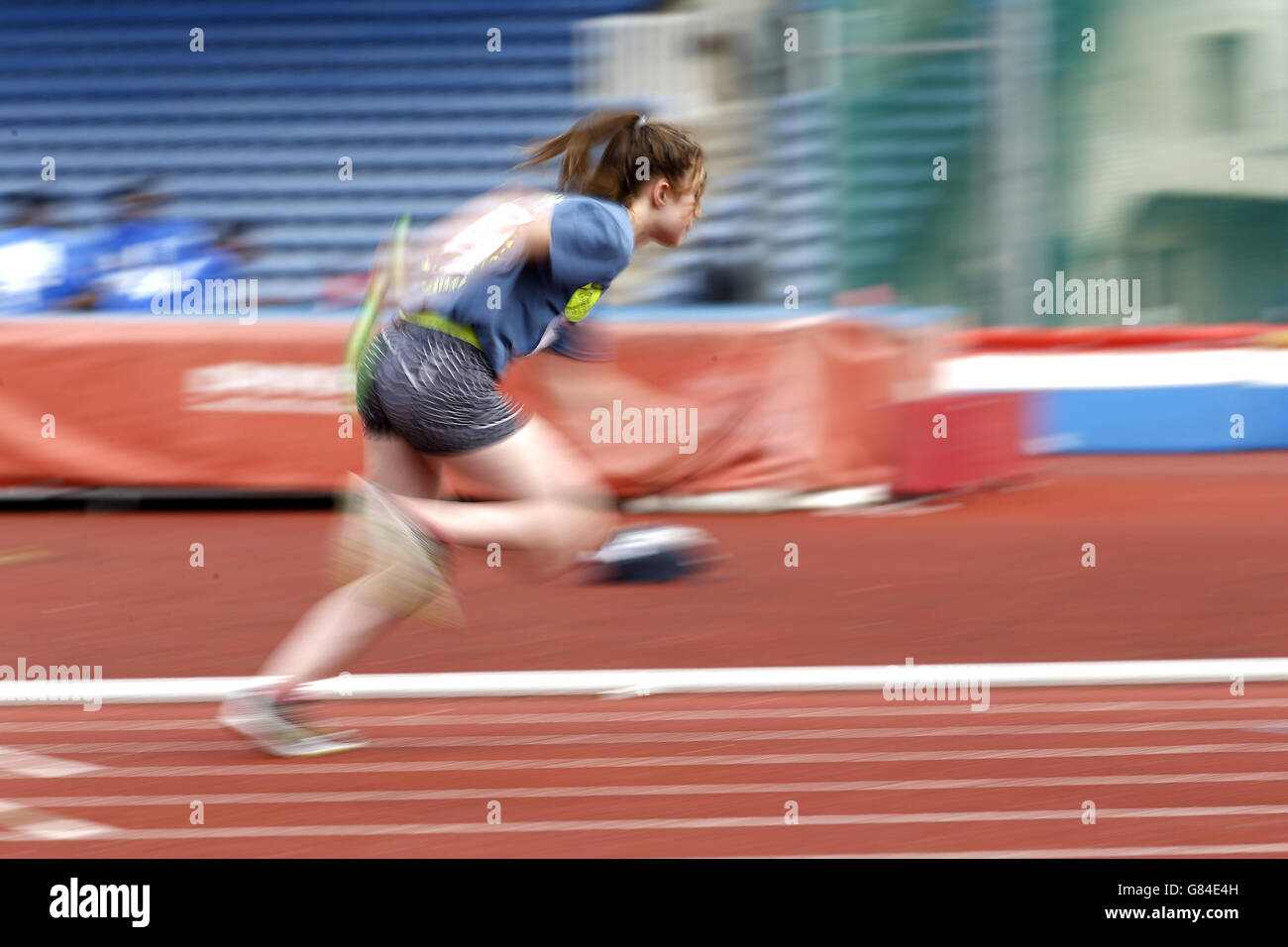 Athlétisme - Londres 2015 Jeux Jeunesse - Jour quatre - le Palais de Cristal Banque D'Images