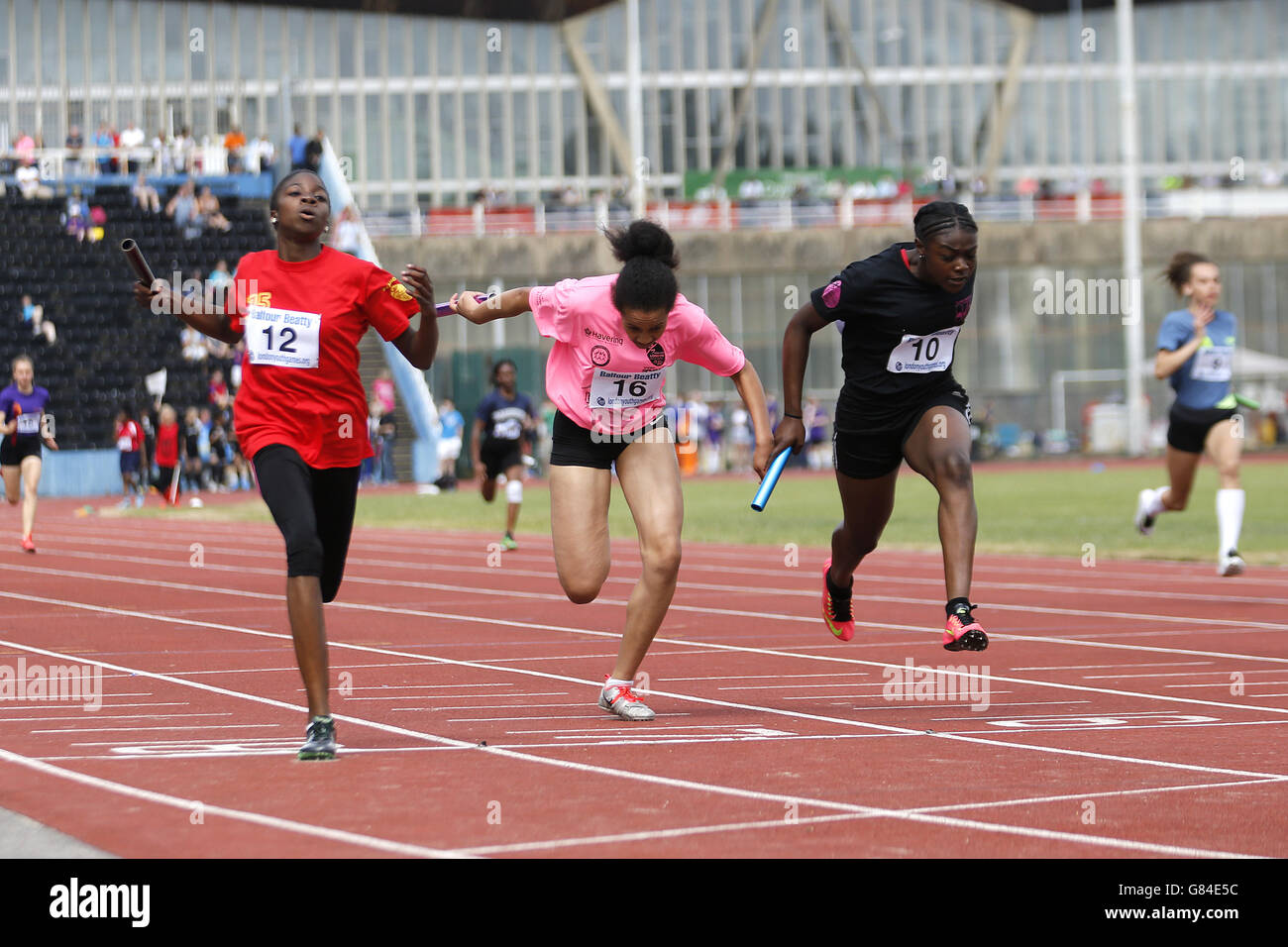 Athlétisme - Londres 2015 Jeux Jeunesse - Jour quatre - le Palais de Cristal Banque D'Images