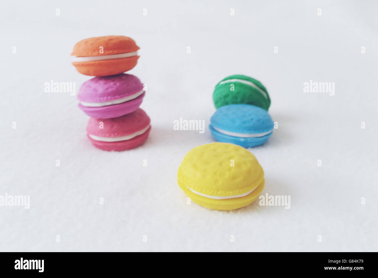 Macarons multicolores Banque D'Images
