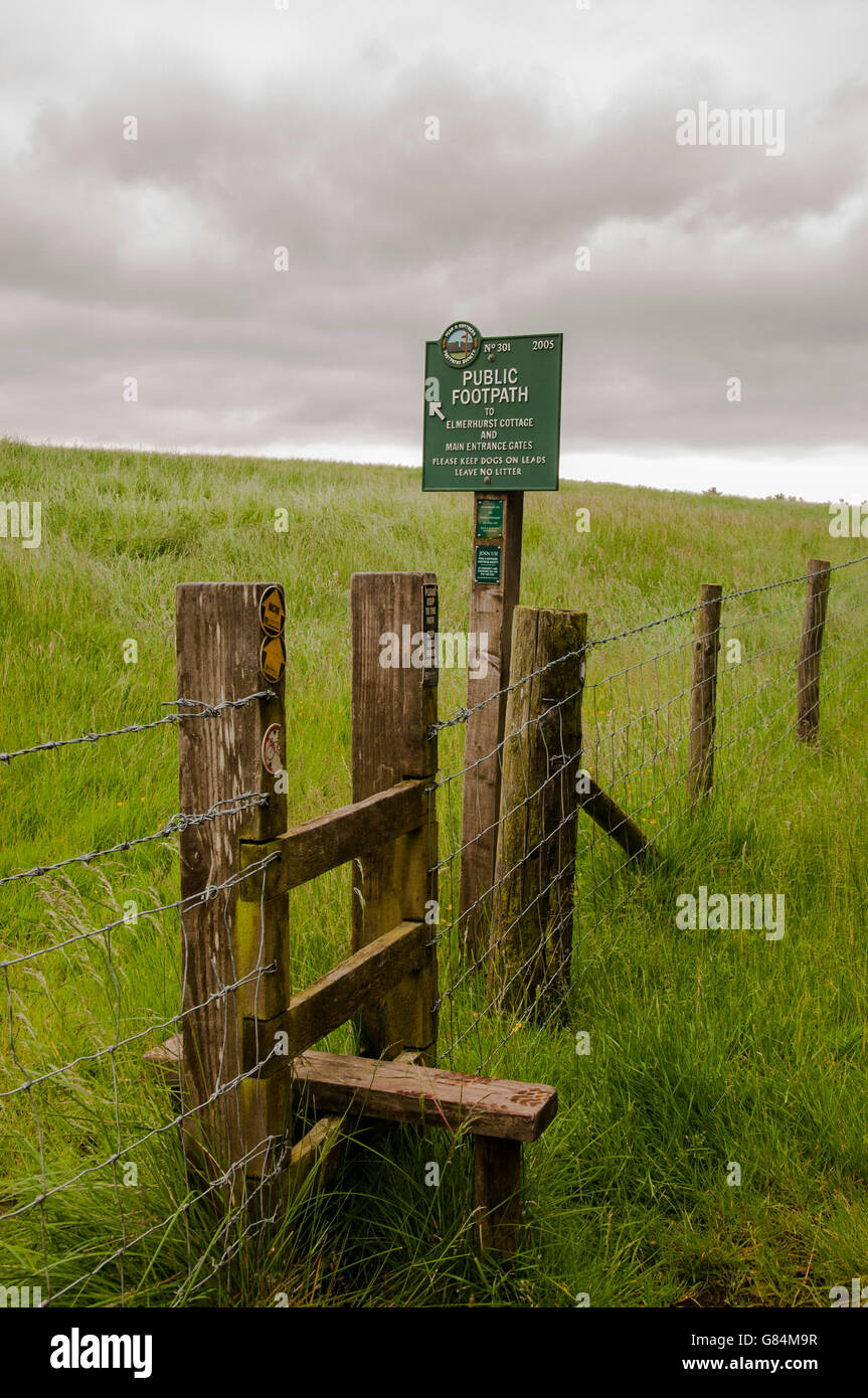 Stile à Lyme Park Cheshire Banque D'Images