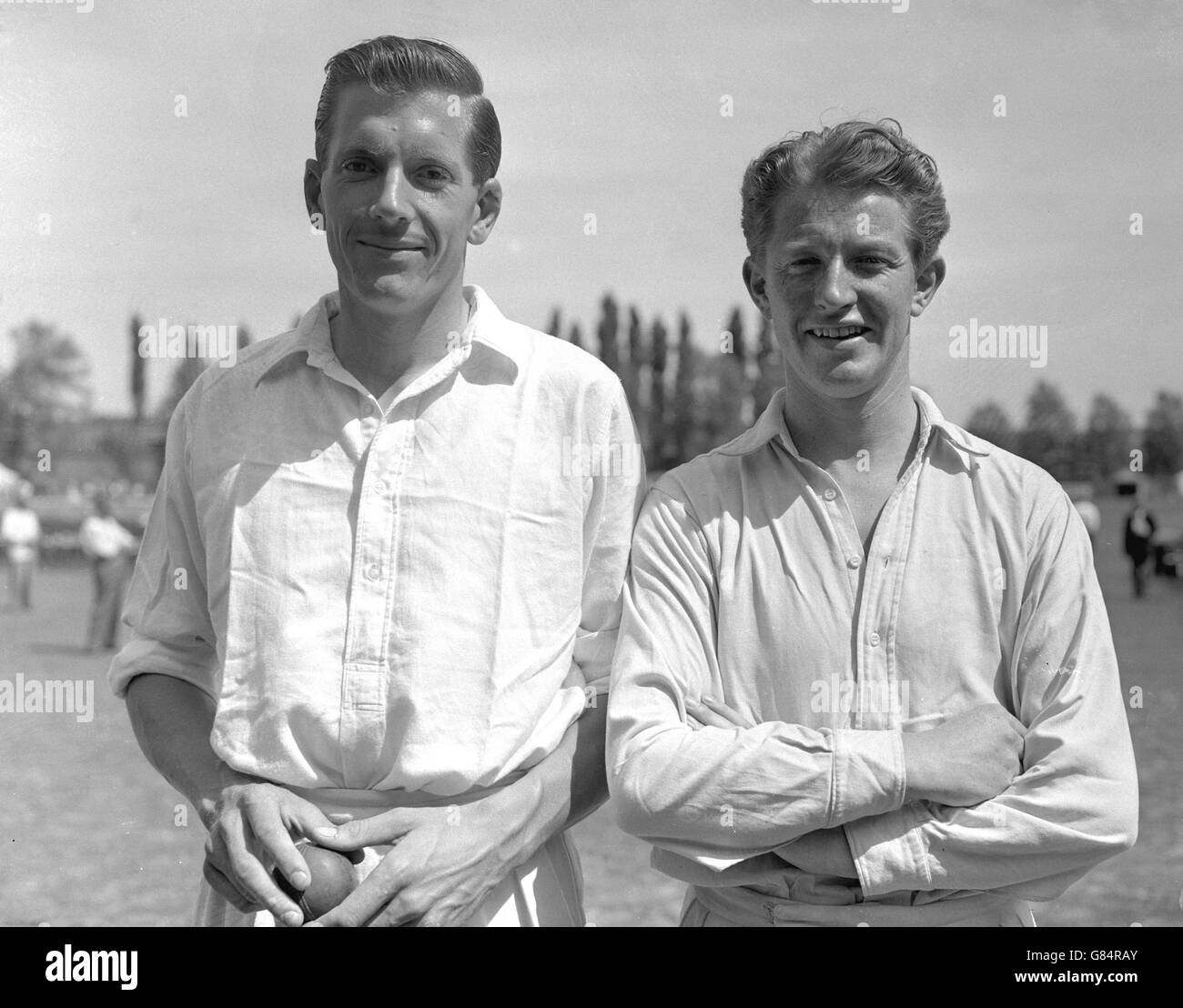 Cricket - 1959 Championnat du comté d'Essex - CCC v Leicestershire - Château Park Cricket Ground, Colchester Banque D'Images