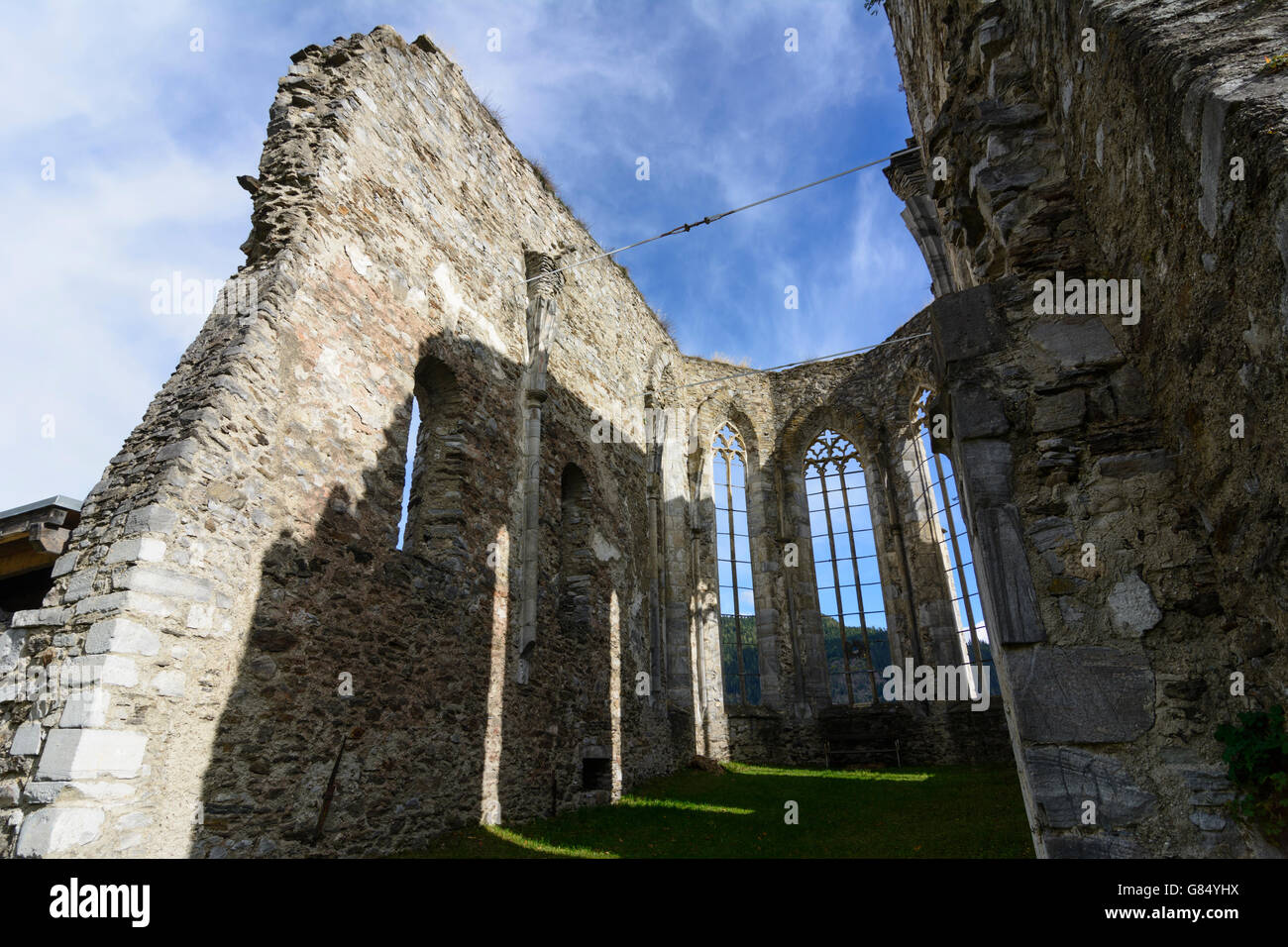 La ruine de l'église, Virgilienberg Friesach, Autriche, Carinthie, Styrie, Banque D'Images