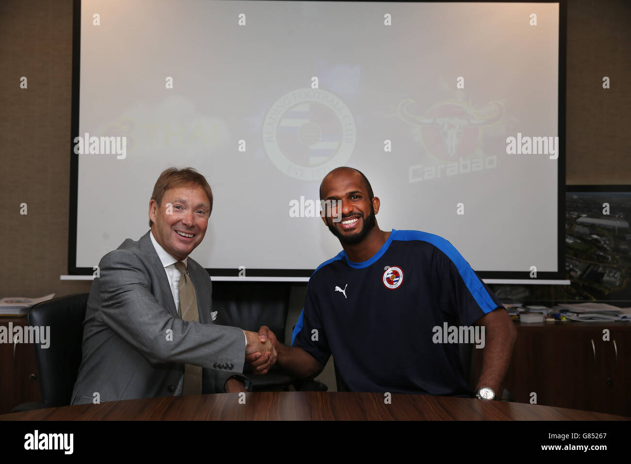 Soccer - FC Lecture - Ali Al-Habsi Dévoilement - Madejski Stadium Banque D'Images