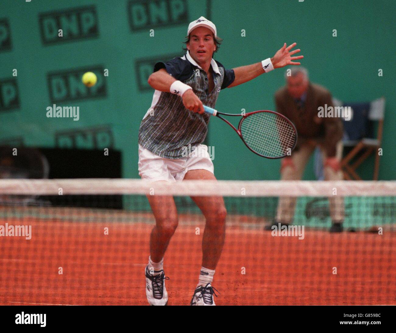 Tennis, ouverture française, jour 8. Patrick Rafter, Australie Banque D'Images