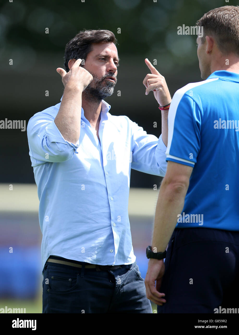 Soccer - Pré saison Friendly - AFC Wimbledon v Watford - The Cherry Red Records Stadium Banque D'Images