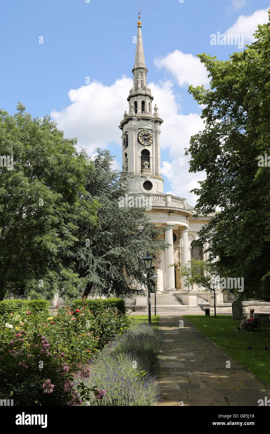 L'église paroissiale de St Paul, Deptford dans le sud-est de Londres. Construit au 18ème siècle dans le style baroque. Conçu par Thomas Archer Banque D'Images