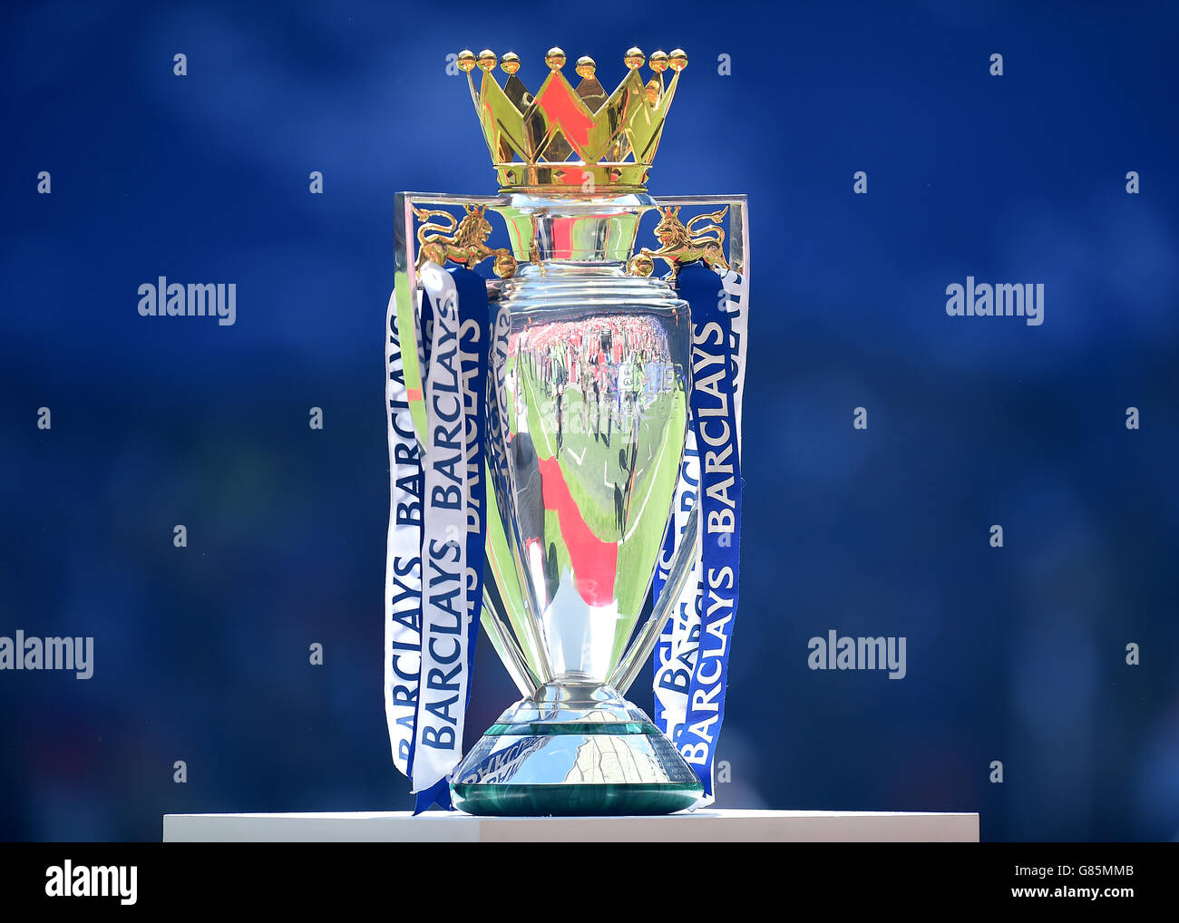 Football - FA Community Shield - Arsenal / Chelsea - Wembley Stadium.Vue générale du Trophée de la Barclays Premier League avant le lancement Banque D'Images