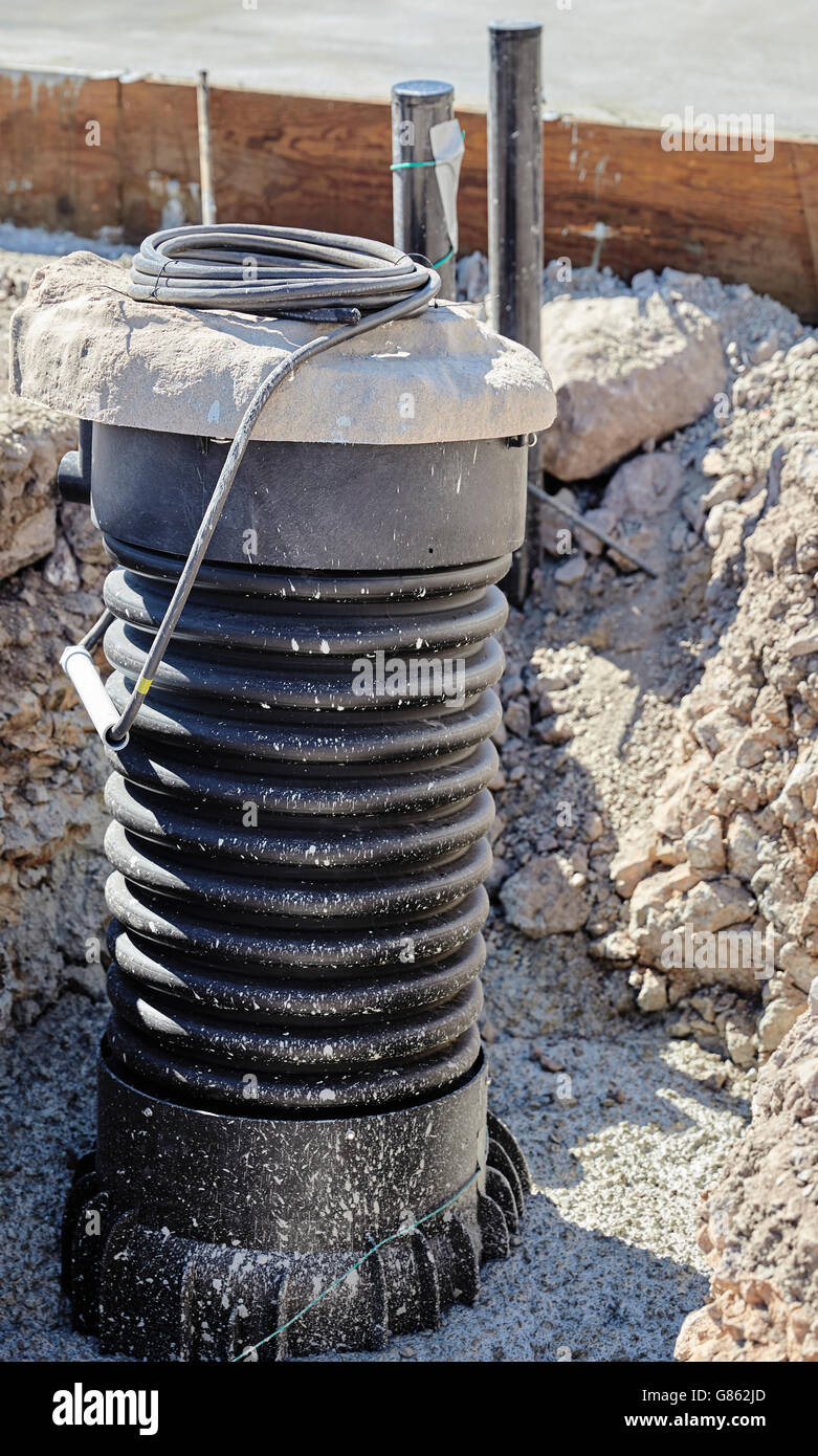 Fosse septique aérobie des déchets résidentiels de montage pour l'industrie de la construction du système d'accueil Banque D'Images