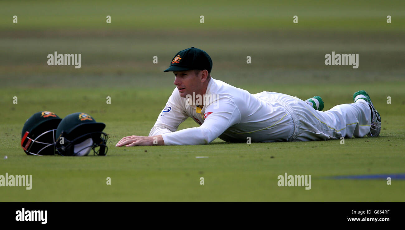 Adam Voges en Australie sur le terrain au cours du quatrième jour du deuxième test Investec Ashes à Lord's, Londres. Banque D'Images