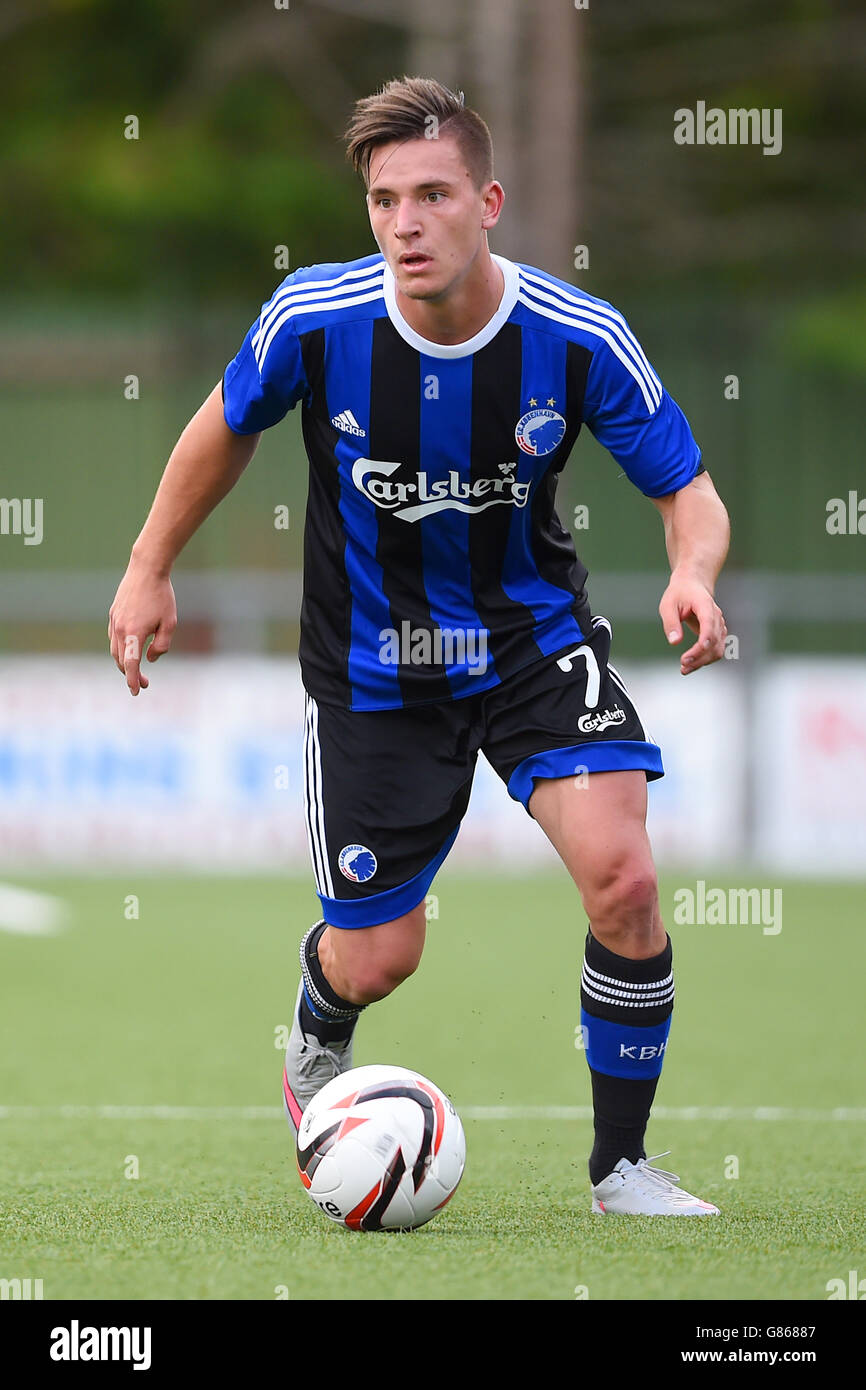 Football - UEFA Europa League - qualification - deuxième tour - deuxième étape - Newtown AFC / FC Copenhagen - Latham Park. Benjamin Verbic, FC Copenhague Banque D'Images