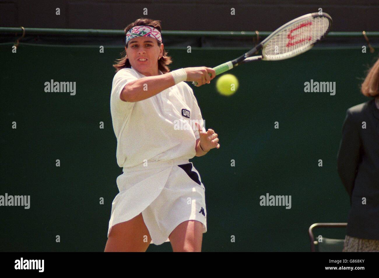 Tennis de Wimbledon. Conchita Martinez Banque D'Images