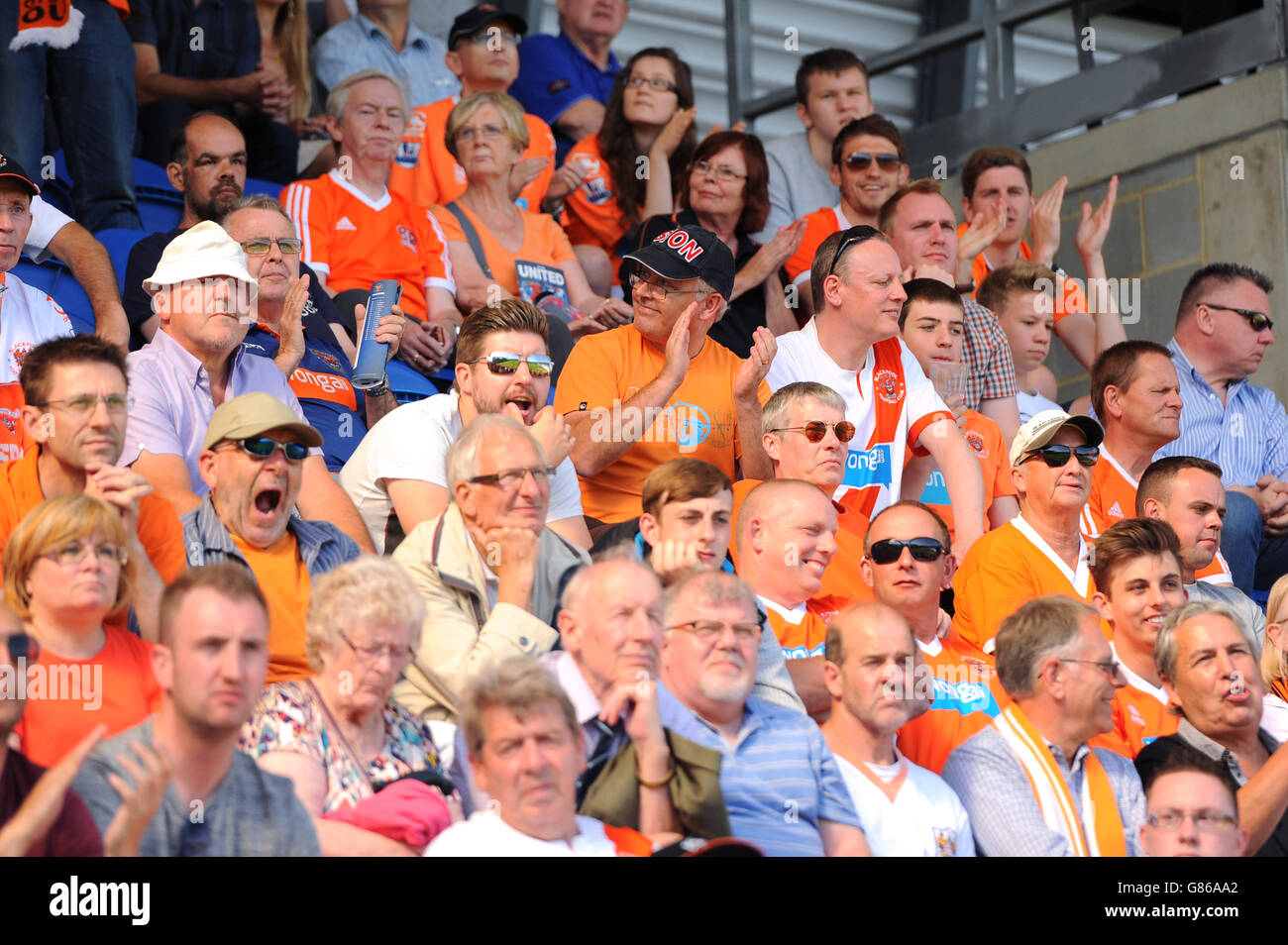 Sky Bet League Soccer - Un - Colchester United v Blackpool FC - Weston Homes Community Stadium Banque D'Images