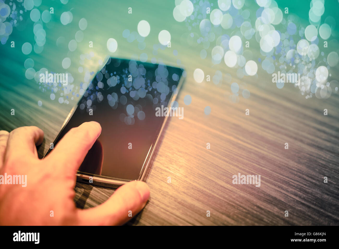 Arrière-plan de téléphone intelligent Banque D'Images