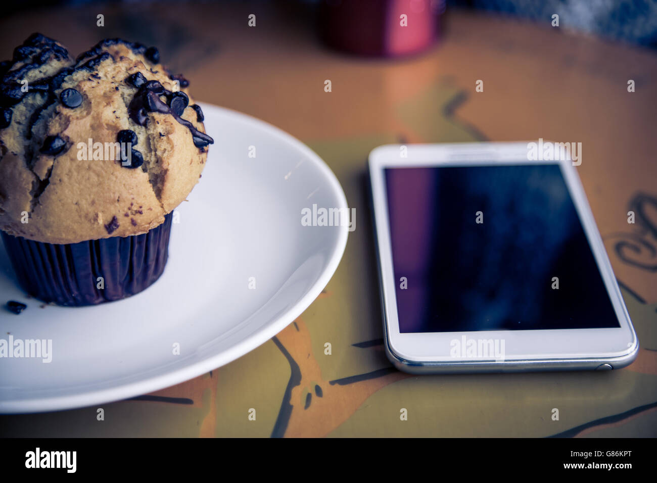 Arrière-plan de téléphone intelligent Banque D'Images