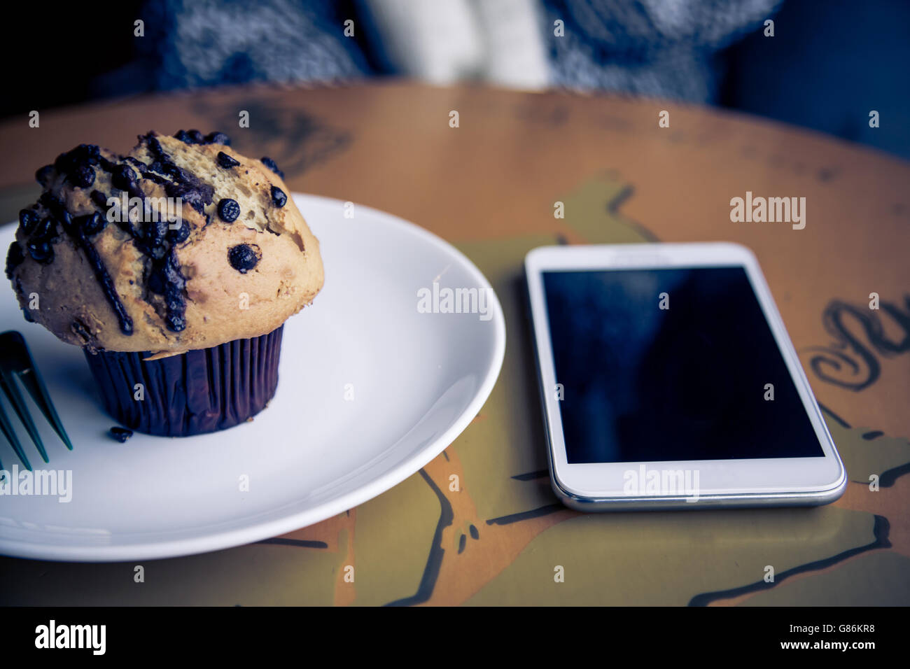 Arrière-plan de téléphone intelligent Banque D'Images