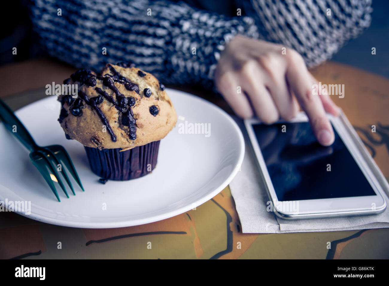Arrière-plan de téléphone intelligent Banque D'Images