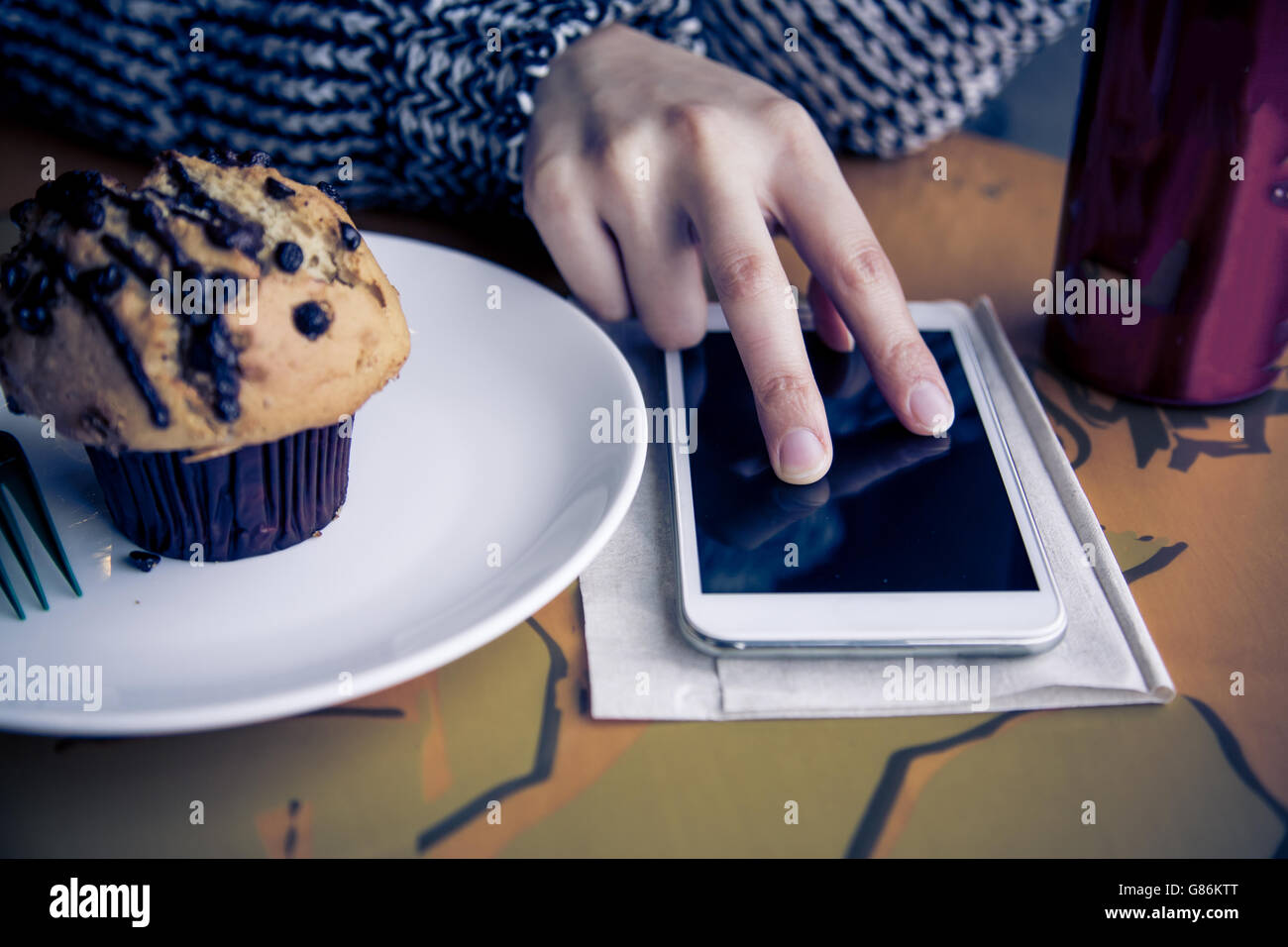 Arrière-plan de téléphone intelligent Banque D'Images
