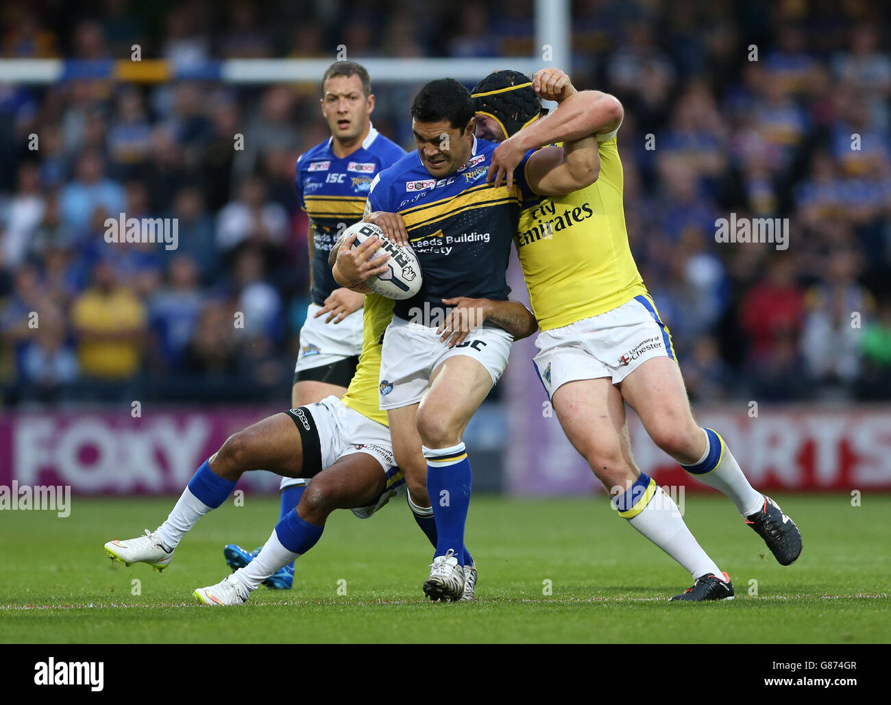 Rugby League - Premier League - Super Utilitaire Super 8s - Leeds Rhinos v Warrington Wolves - Headingley Carnegie Banque D'Images