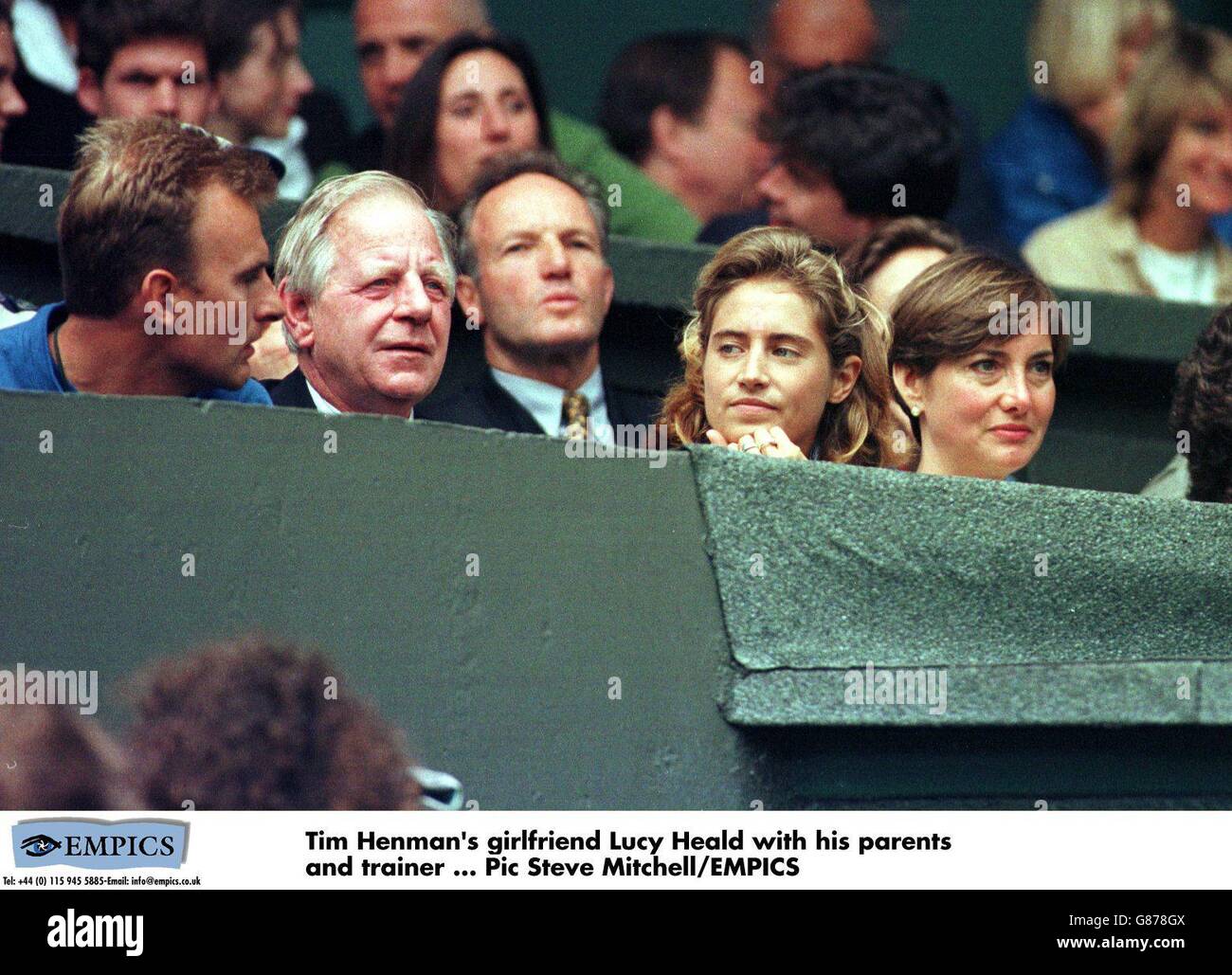 Tennis - Wimbledon - Tim Henman v Paul Haarhuis Banque D'Images