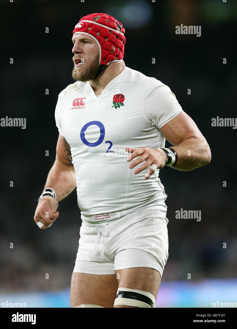 Rugby Union - World Cup Warm Up - Angleterre / France - Twickenham Stadium.James Haskelll d'Angleterre pendant le match d'échauffement de la coupe du monde au stade de Twickenham, Londres. Banque D'Images