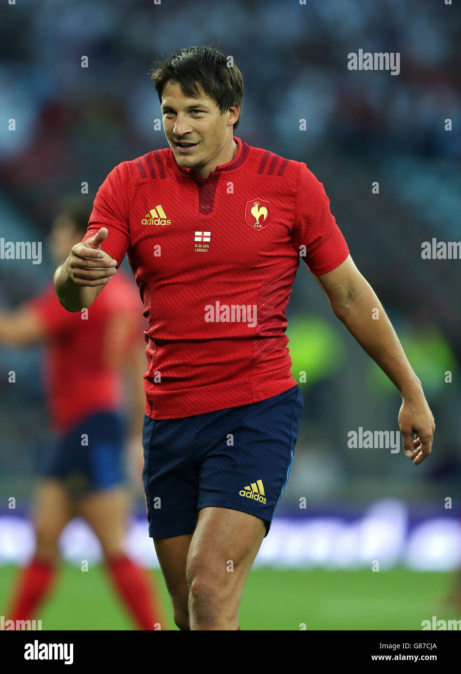 Rugby Union - Coupe du Monde Réchauffer - Angleterre / France - Le Stade de Twickenham Banque D'Images