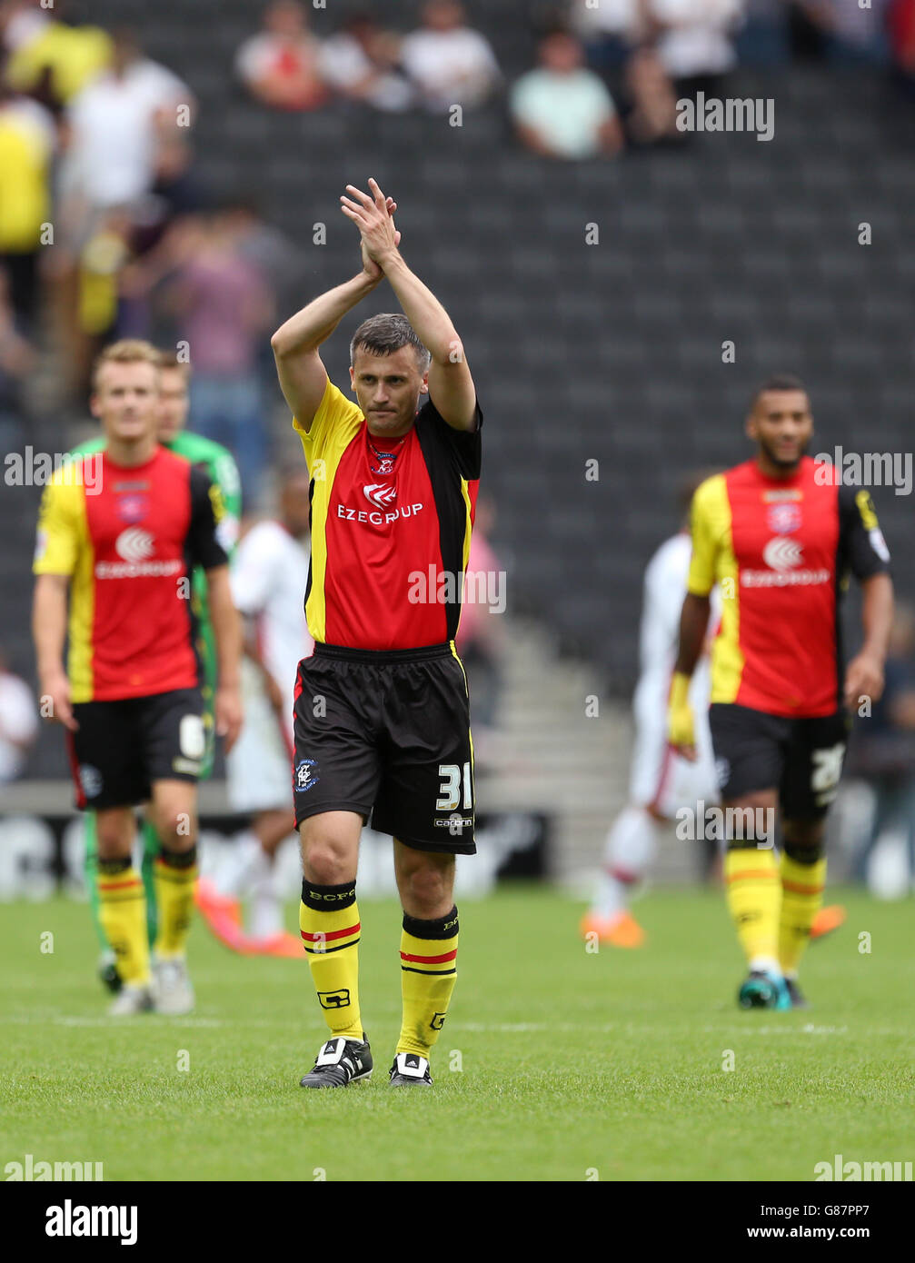 Football - Championnat Sky Bet - MK dons v Birmingham City - Stadium:mk. Paul Caddis de Birmingham City à plein temps Banque D'Images