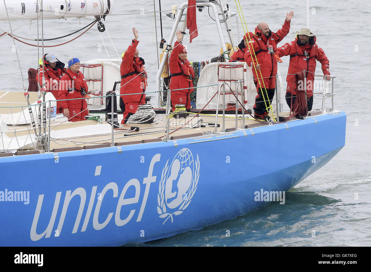La voile, Clipper Round the World Yacht Race Start - Southend Pier Banque D'Images