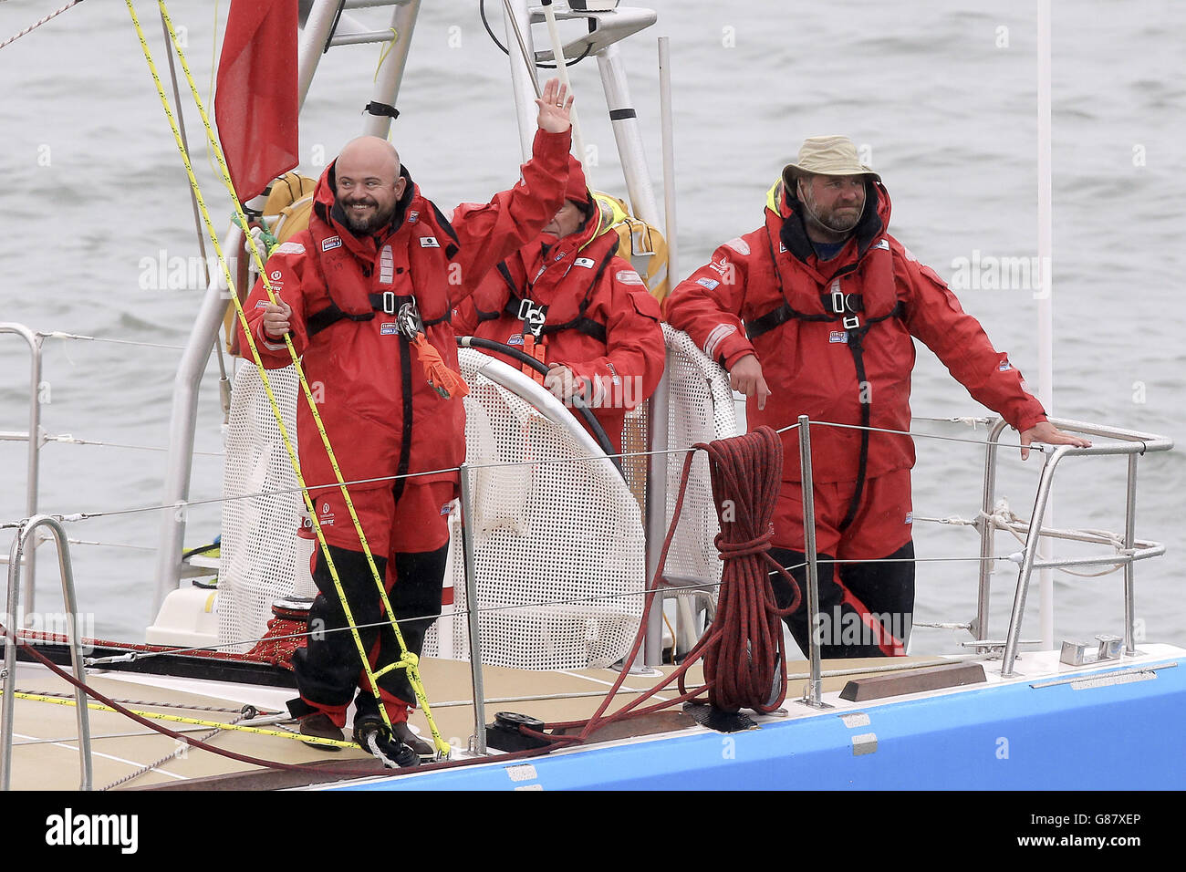 La voile, Clipper Round the World Yacht Race Start - Southend Pier Banque D'Images