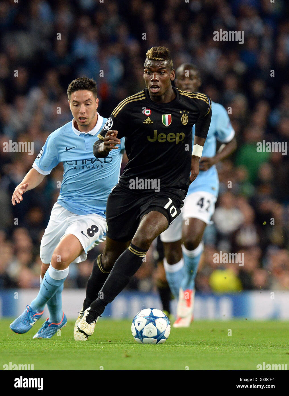 Football - Ligue des Champions - Groupe D - Manchester City v Juventus - Etihad Stadium Banque D'Images