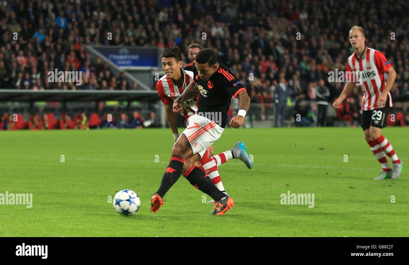 Football - Ligue des Champions - Groupe B - PSV Eindhoven v Manchester United - Philips Stadion Banque D'Images